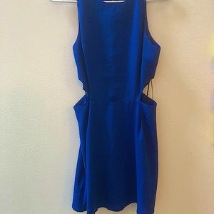 Small blue cutout dress